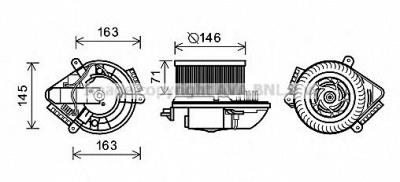 AVA QUALITY COOLING pe8504 -  Электродвигатель, вентиляция салона